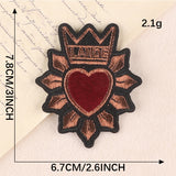 Heart Embroidered Patch