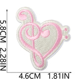 Music Note Embroidered Patch