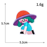 Pink Cartoon Embroidered Patch