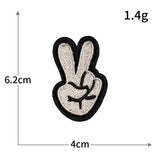 Hand Gesture Embroidered Patch