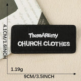 Black and White Embroidered Patch