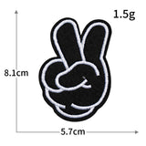 Hand Gesture Embroidered Patch