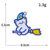 Self-Adhesive Animal Face Embroidered Patch