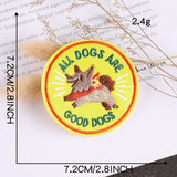 Round Character Embroidered Patch
