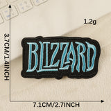 Cartoon English Embroidered Patch