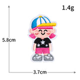 Pink Cartoon Embroidered Patch