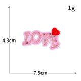 LOVE Heart Sequin Patch