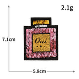 Sequin Crown Lipstick Perfume Patch