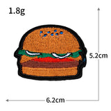 Burger Fries Embroidered Patch