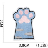 Cat Paw Embroidered Patch