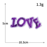 LOVE Heart Sequin Patch