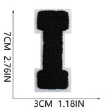 Black Letter Chenille Patch