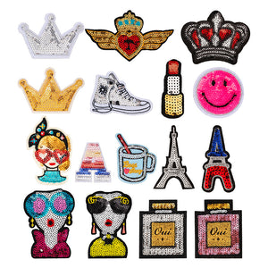 Sequin Crown Lipstick Perfume Patch