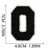 Black Letter Chenille Patch