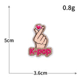 Hand Gesture Embroidered Patch
