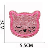 Pink Leopard Embroidered Patch