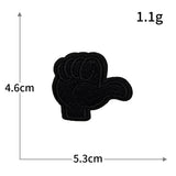 Hand Gesture Embroidered Patch