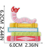 Bookworm Embroidered Patch
