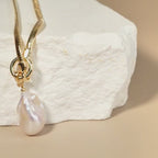 Large Baroque Pearl Pendant Necklace